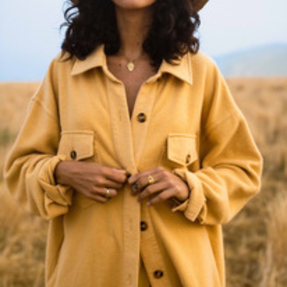 Anytime Shacket Oversized Button-Through Jacket